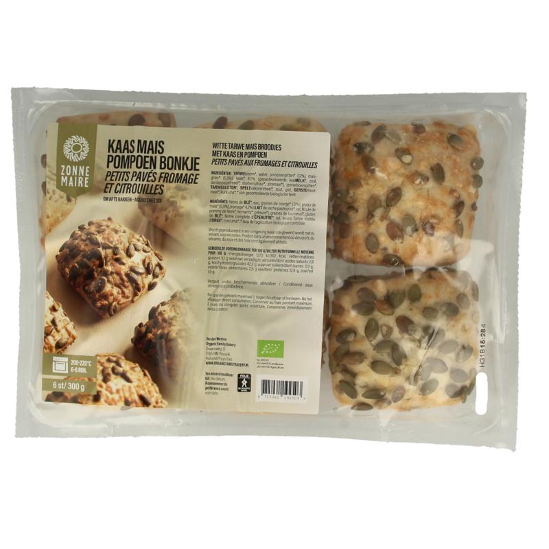 Zonnemaire Kaas Mais Broodje Pompoenpit Bio