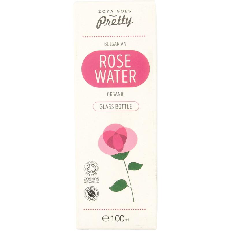 Zoya Goes Pretty Organic Rose Water Glass Bottle